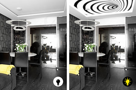 Натяжной потолок Double Vision "Бесконечность" 