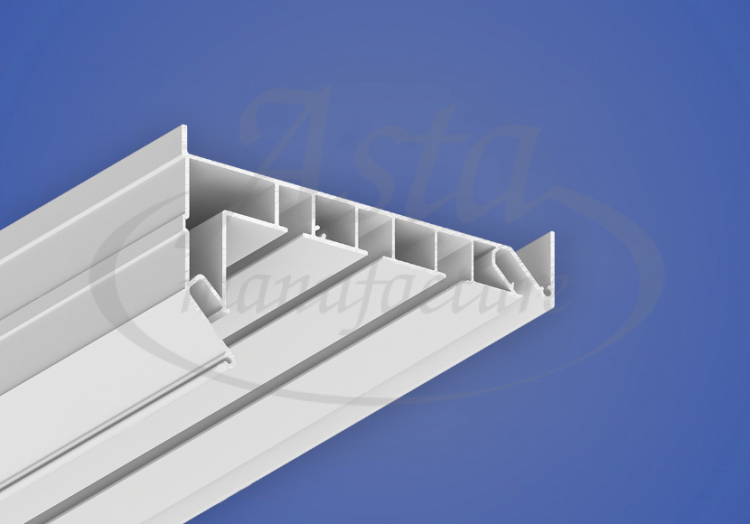Профиль карниз Flexy GARDINA3 03 (ПФ 8243) трёхрядный с подсветкой, белый (2,2-3,2 м) Профиль карниз Flexy GARDINA3 03 (ПФ 8243) трёхрядный с подсветкой, белый (2,2-3,2 м)