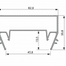 Профиль Alteza Gamma-50 (А2), световые линии со вставкой (2м)